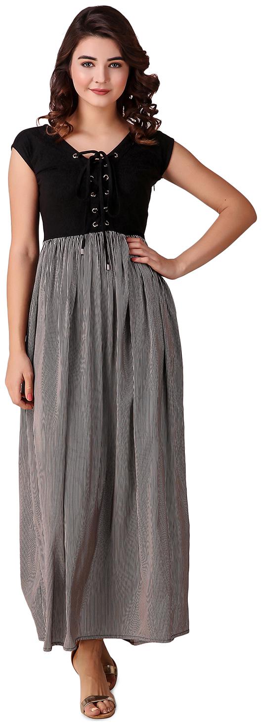 

Texco Multi Striped Fit flare dress