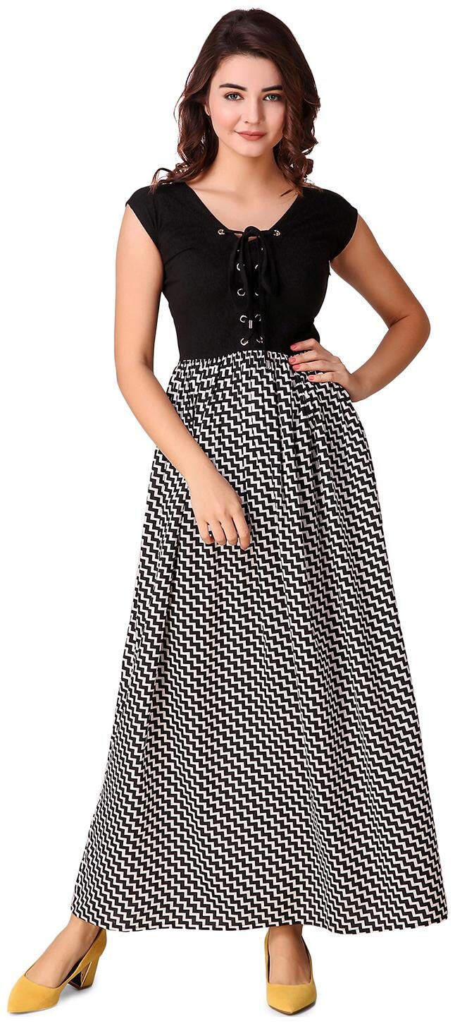 

Texco Multi Solid Fit flare dress