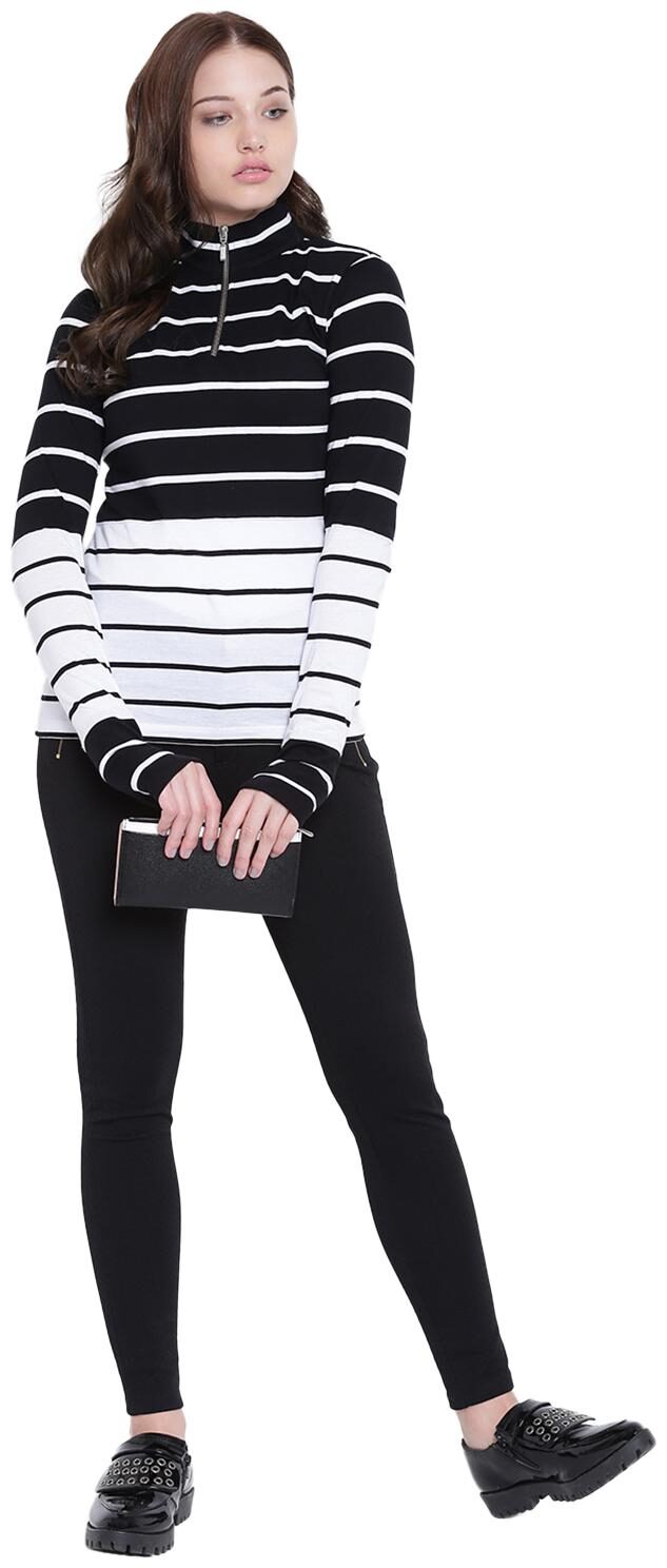 

Texco Women Striped Regular top - Multi