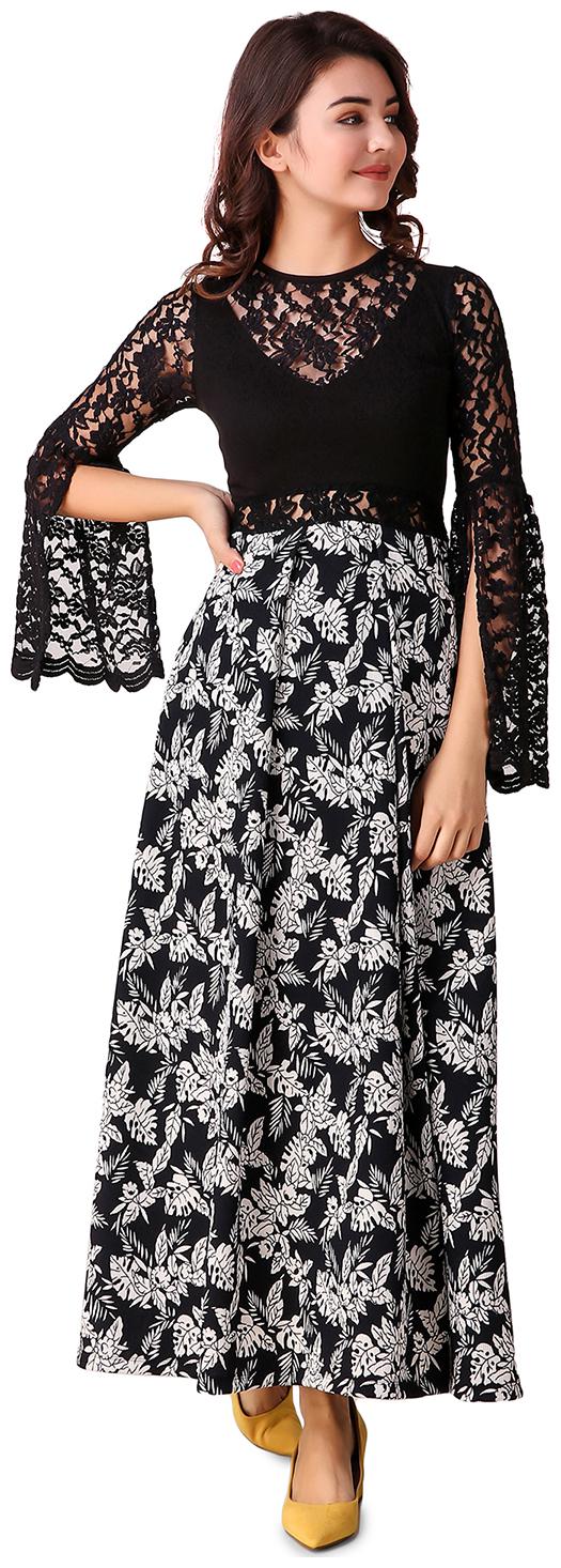 

Texco Multi Printed Fit flare dress