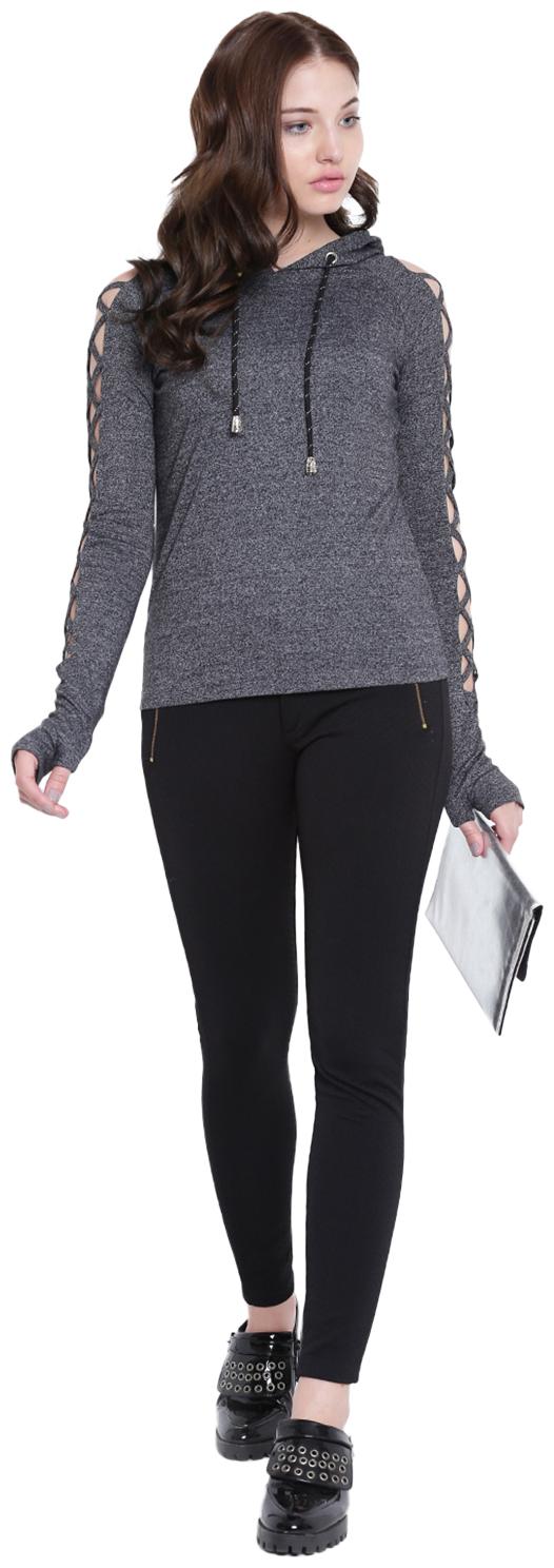 

Texco Women Solid Regular top - Black