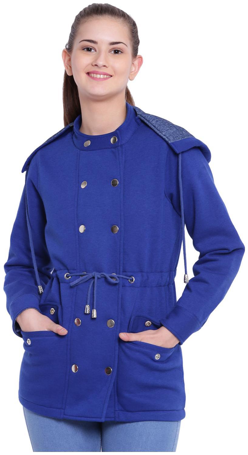 

Texco Women Solid Parka Jacket - Blue