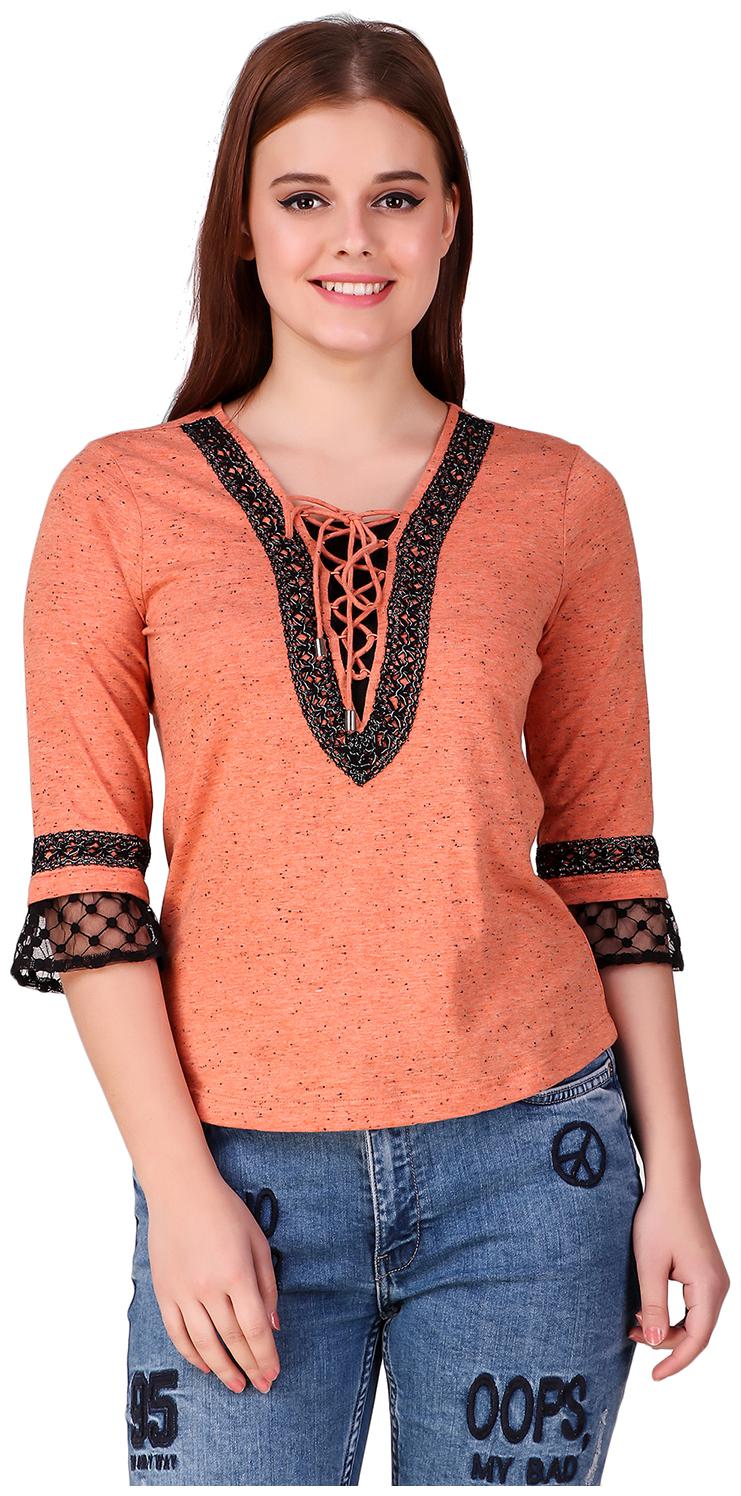 

Texco Coral Milange Women Party Top