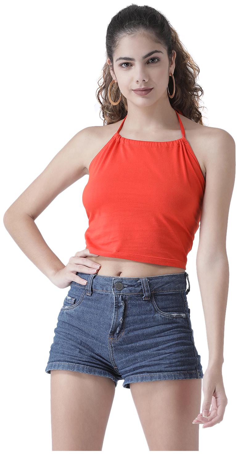 

Texco Women Solid Regular top - Red
