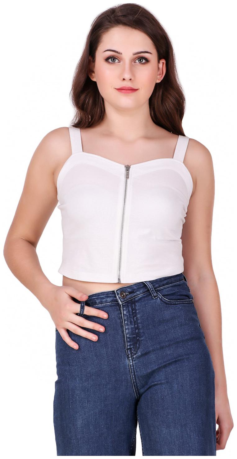 

Texco Women Solid Regular top - White