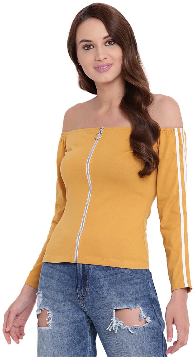 

Texco Women Solid Regular top - Yellow