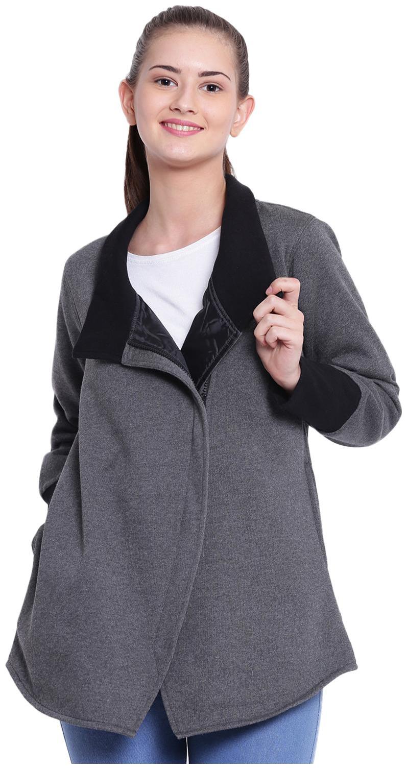 

Texco Women Solid Parka Jacket - Grey