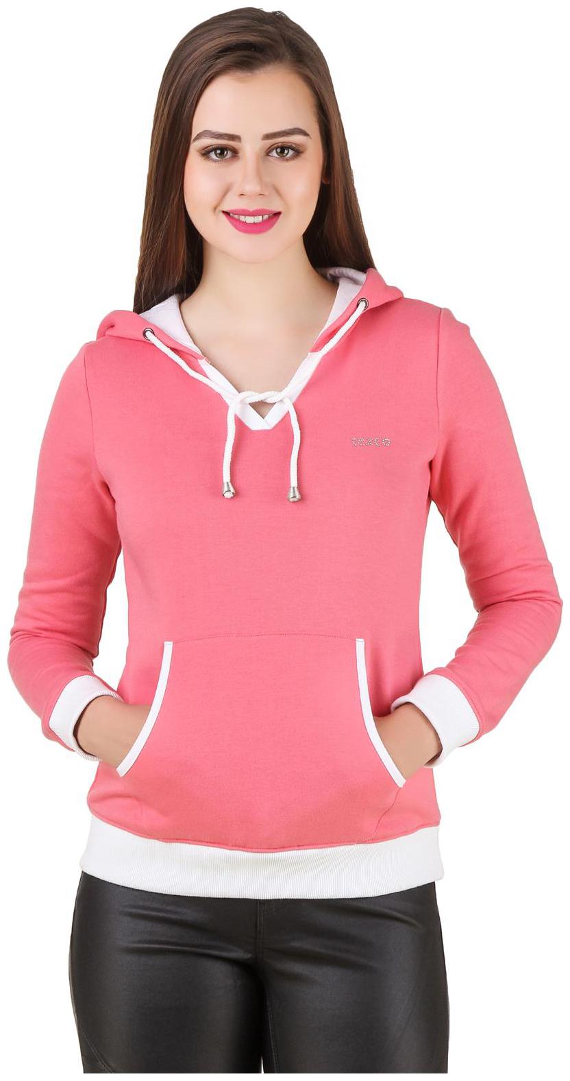 

Texco Women Solid Hoodie - Pink