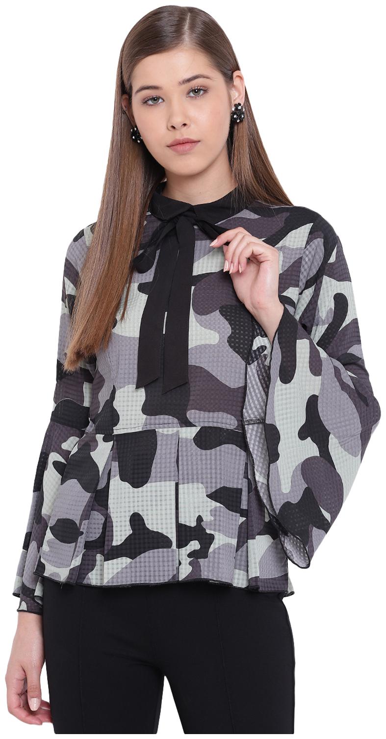 

Texco Women Printed Peplum top - Multi