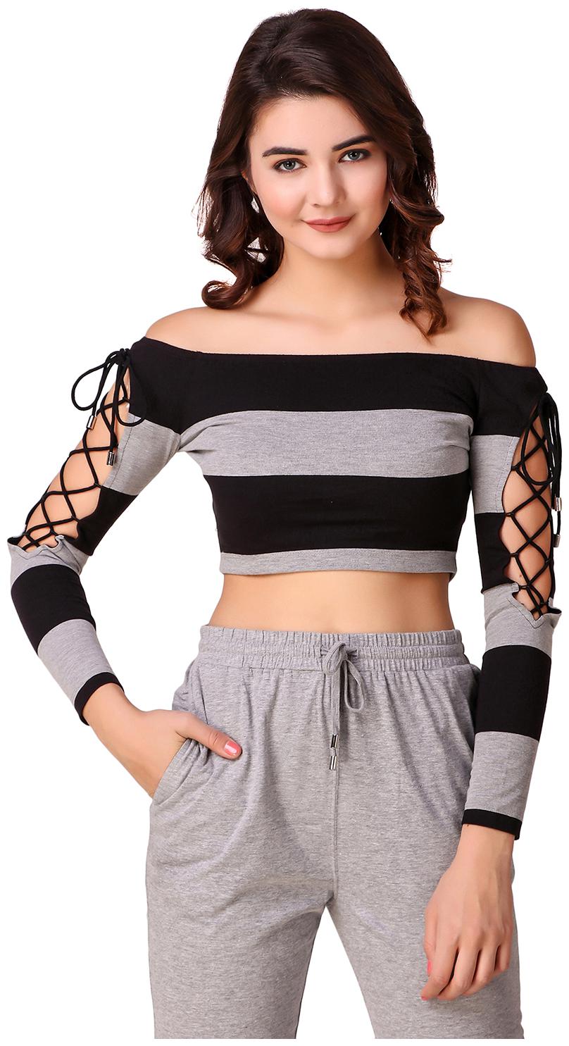 

Texco Women Striped Regular top - Multi