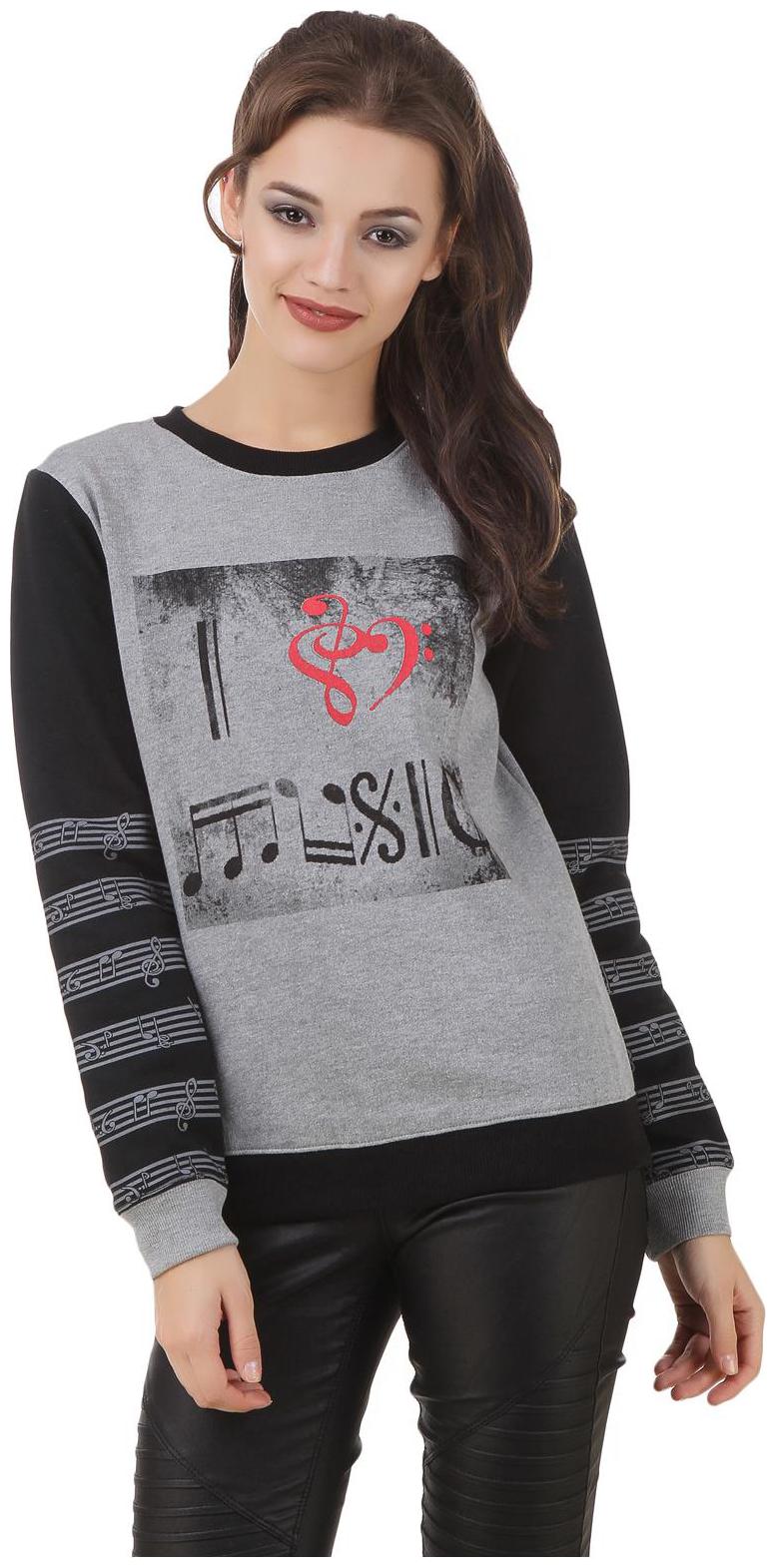 

Texco Women Geometric Sweatshirt - Grey