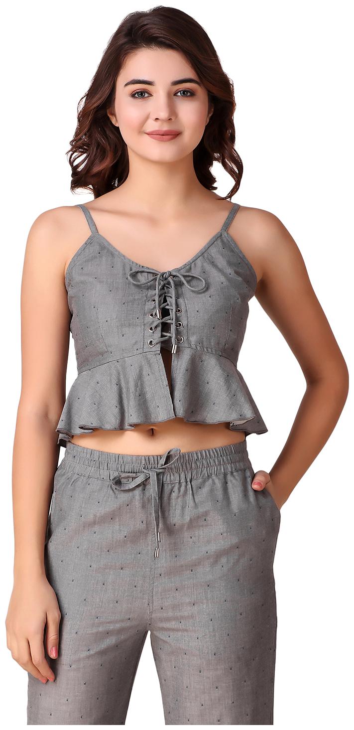 

Texco Women Solid Regular top - Grey
