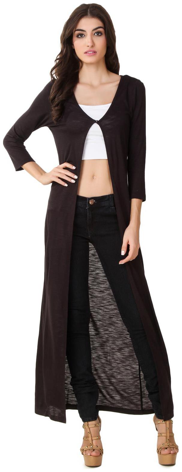 

Texco Hi-Fashion Long Black Shrug