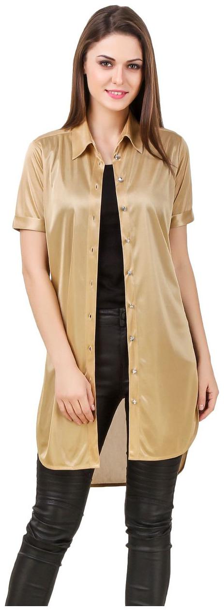 

Texco Women Brown Solid Regular Fit Shirt