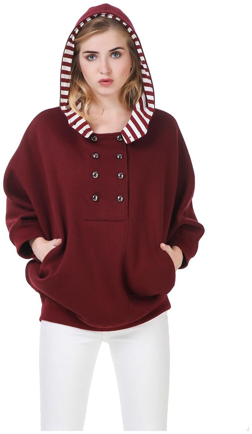 

Texco Women Solid Sweatshirt - Red