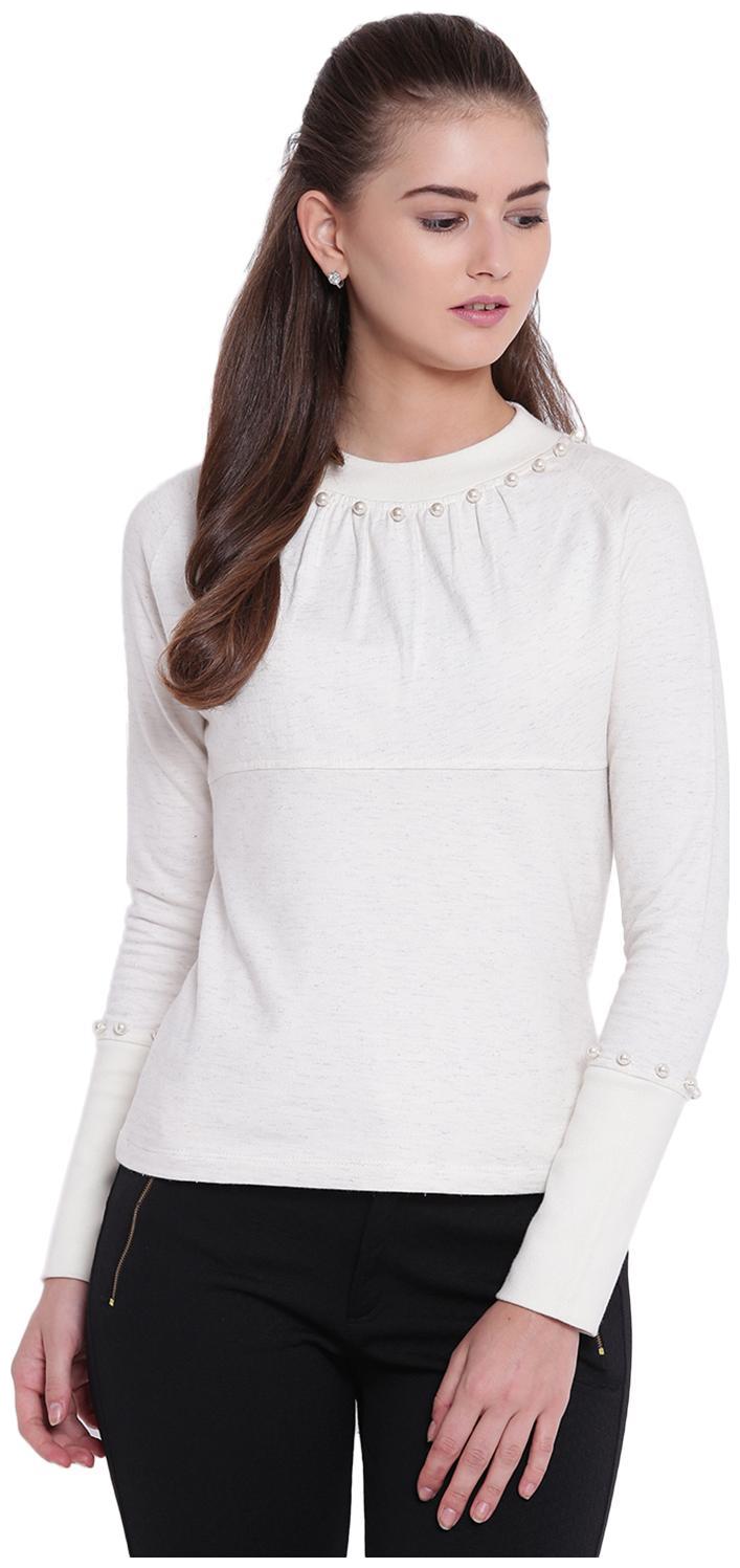 

Texco Women Solid Regular top - White