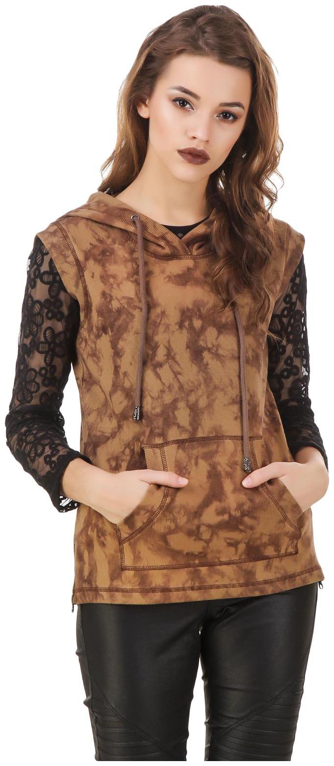 

Texco Women Printed Hoodie - Beige