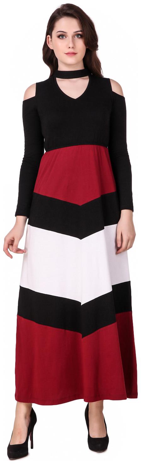 

Texco Multi Solid Maxi dress