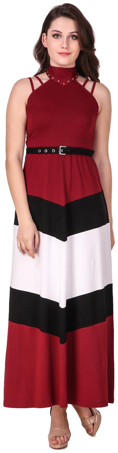 

Texco Multi Solid Maxi dress