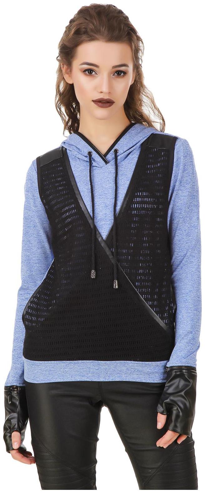 

Texco Women Solid Hoodie - Blue
