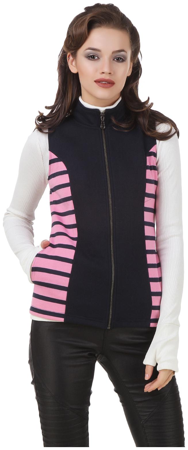 

Texco Women Striped Regular Jacket - Pink