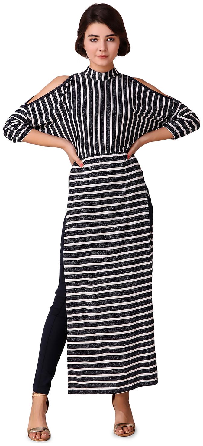 

Texco Women Striped Regular top - Multi