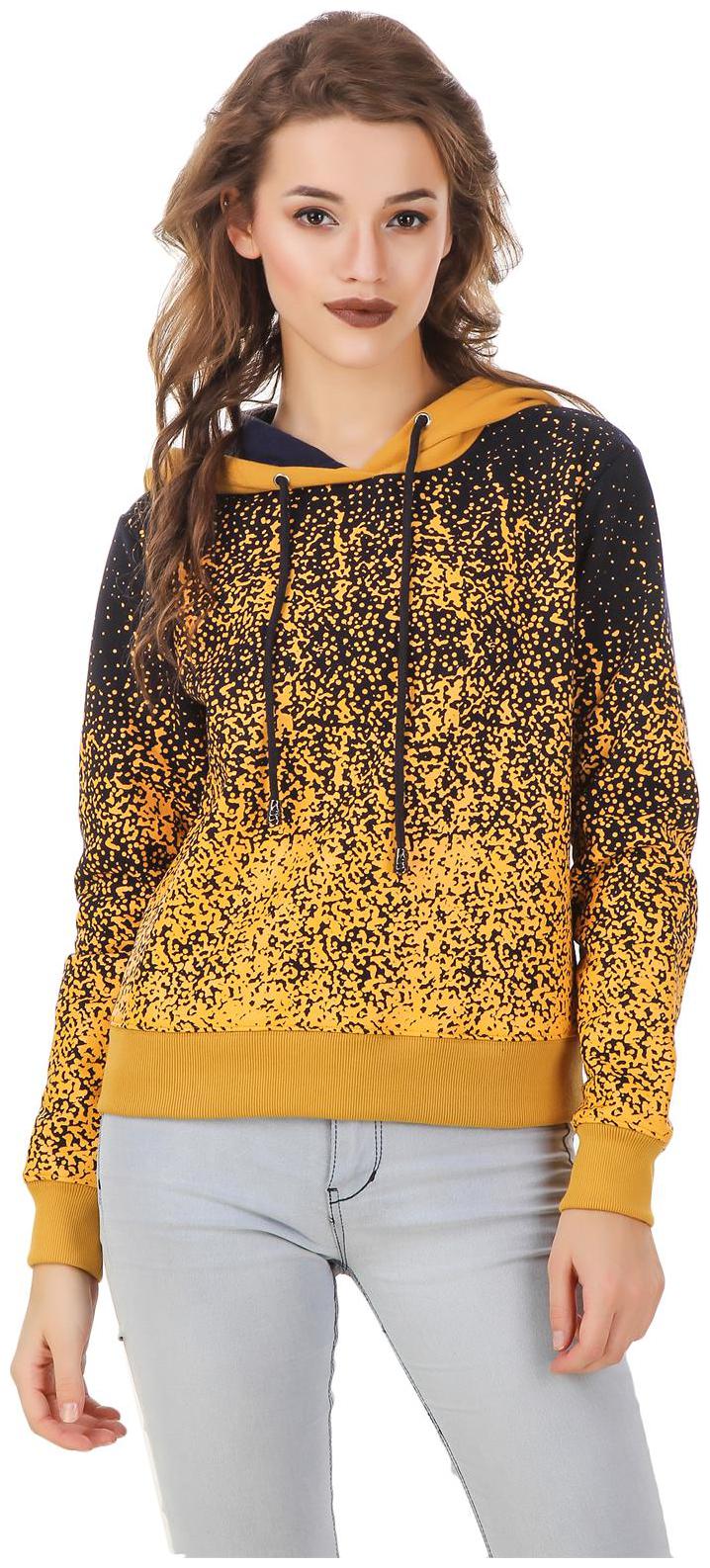 

Texco Women Printed Hoodie - Yellow