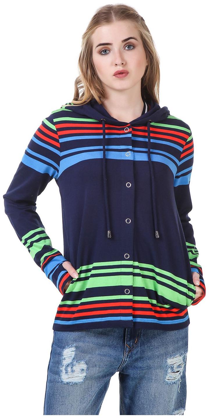 

Texco Women Striped Regular Jacket - Multi