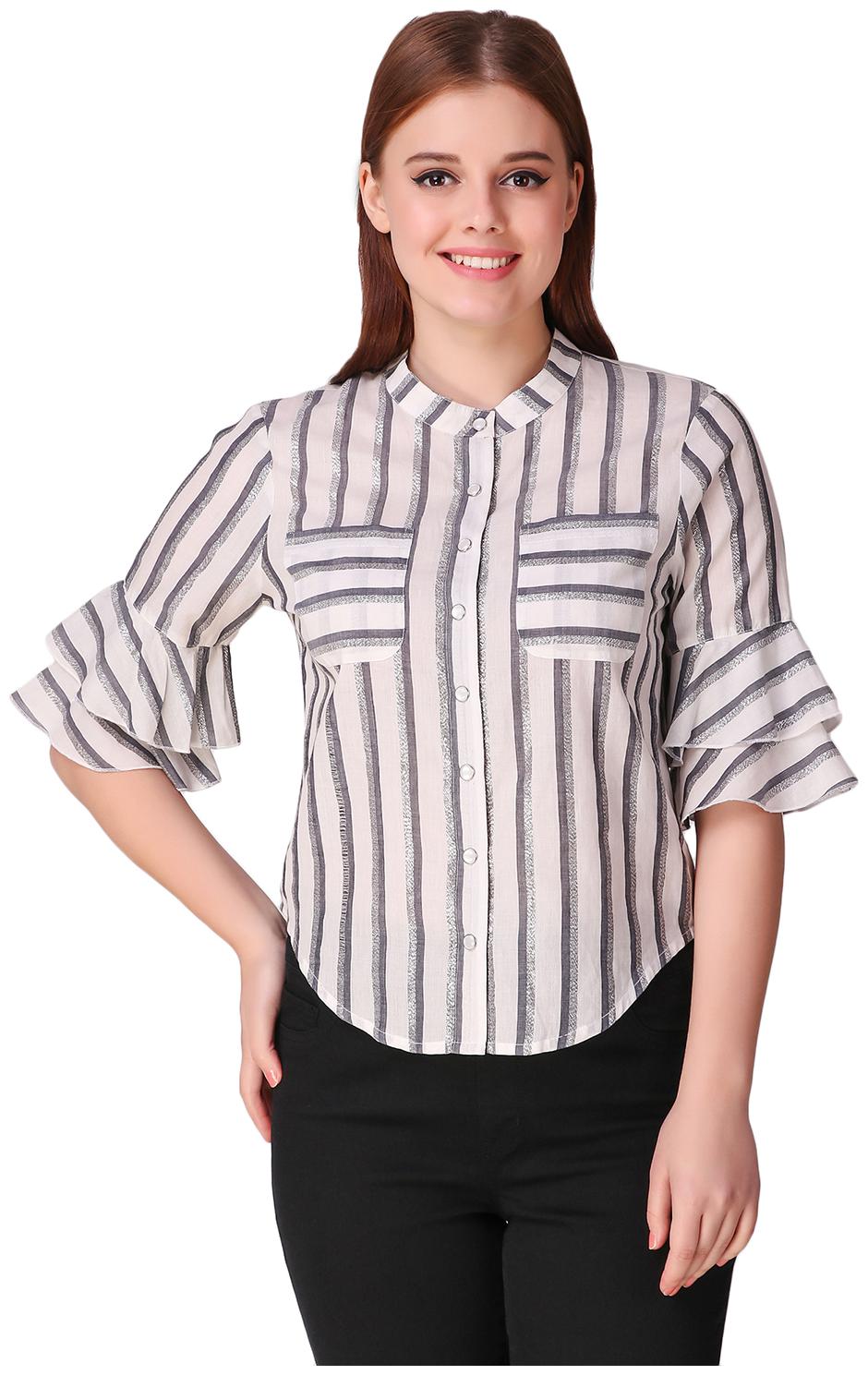 

Texco Women Multi Striped Regular Fit Shirt