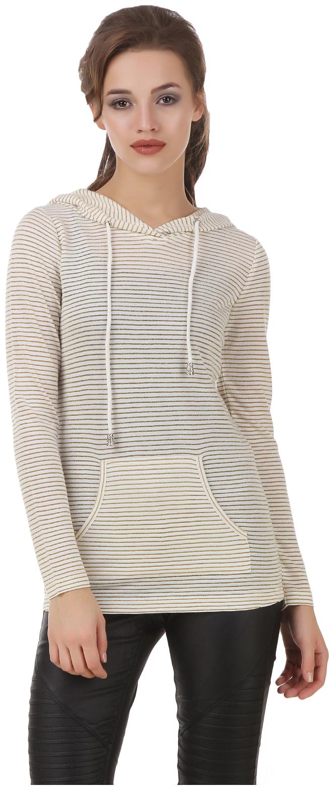 

Texco Women Striped Regular top - White