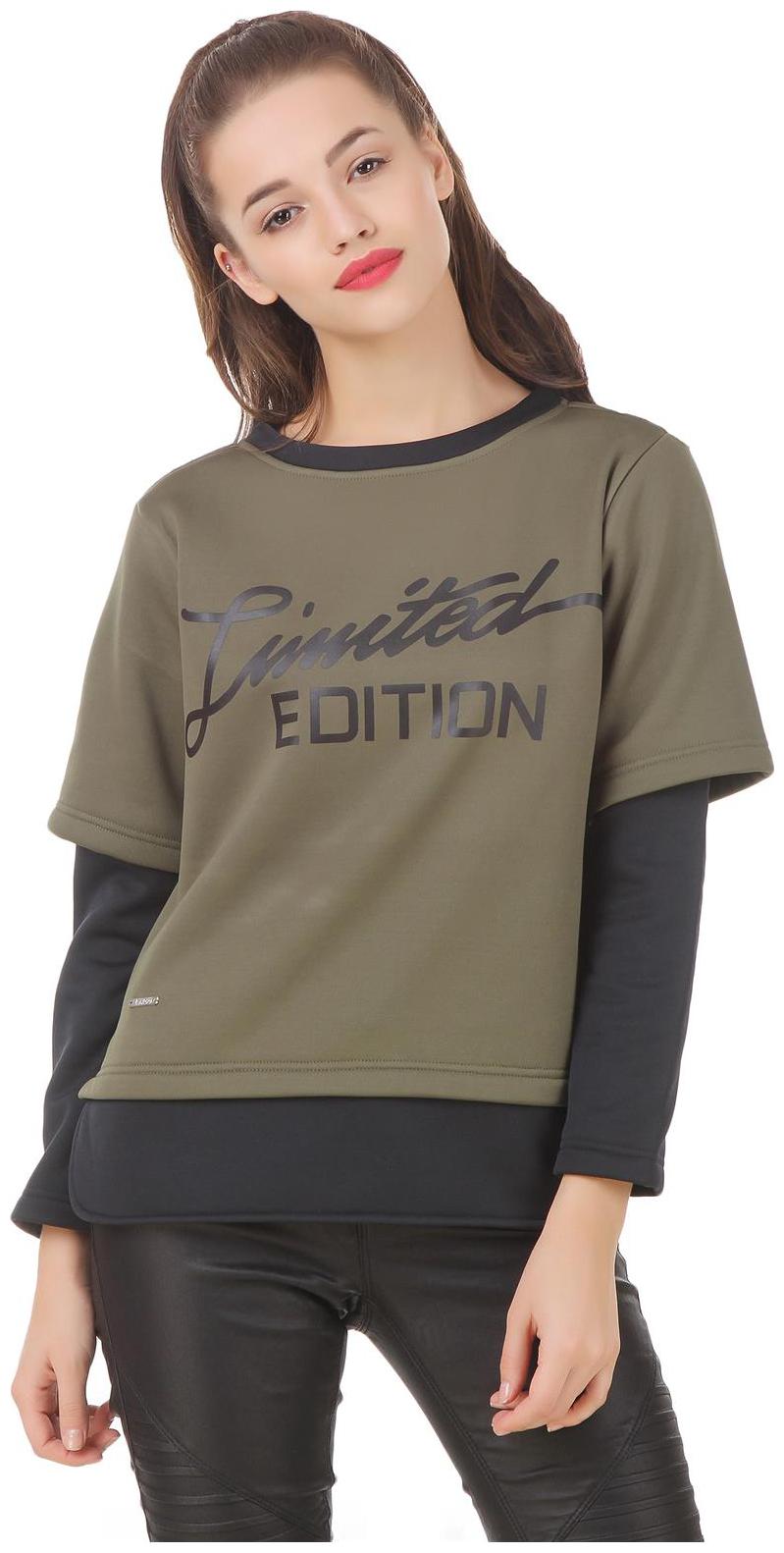

Texco Women Printed Sweatshirt - Green