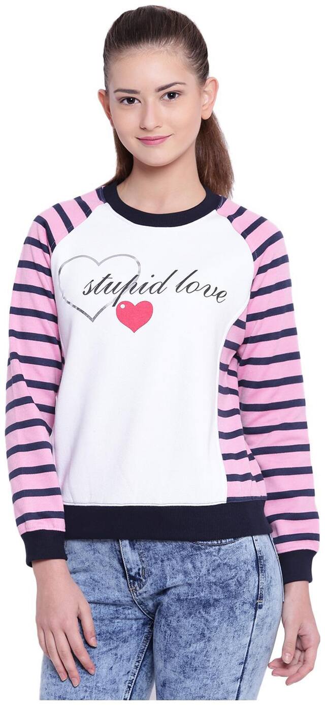 Texco Women Striped Sweatshirt - Multi