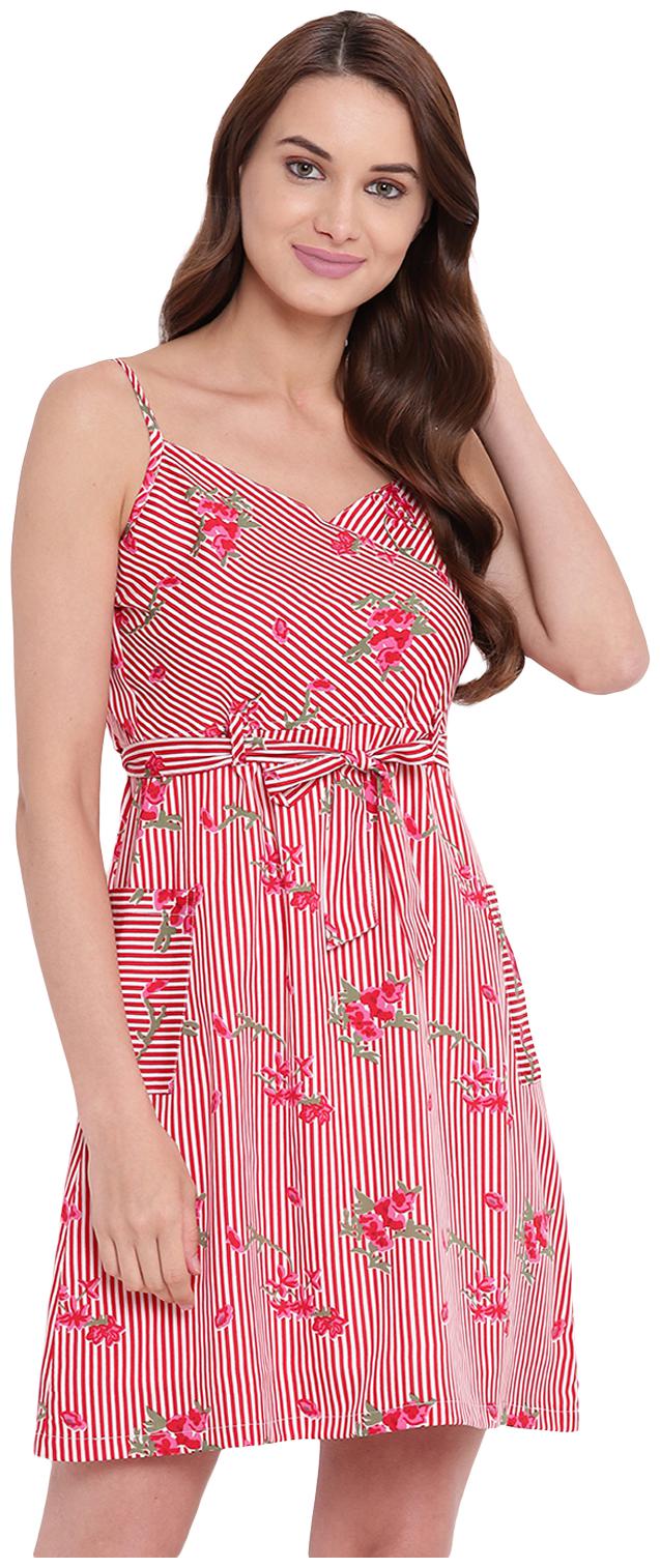 

Texco Multi Printed Fit flare dress