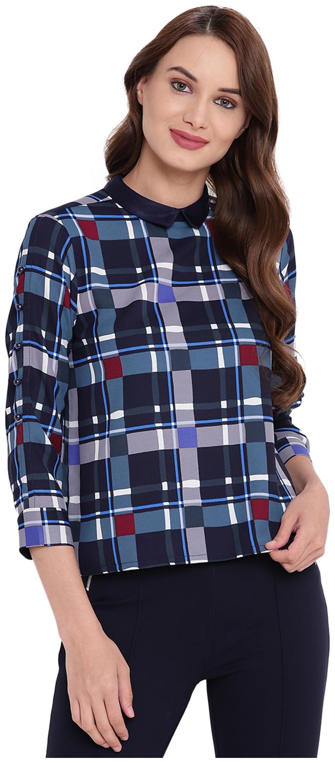 

Texco Women Checked Regular top - Multi