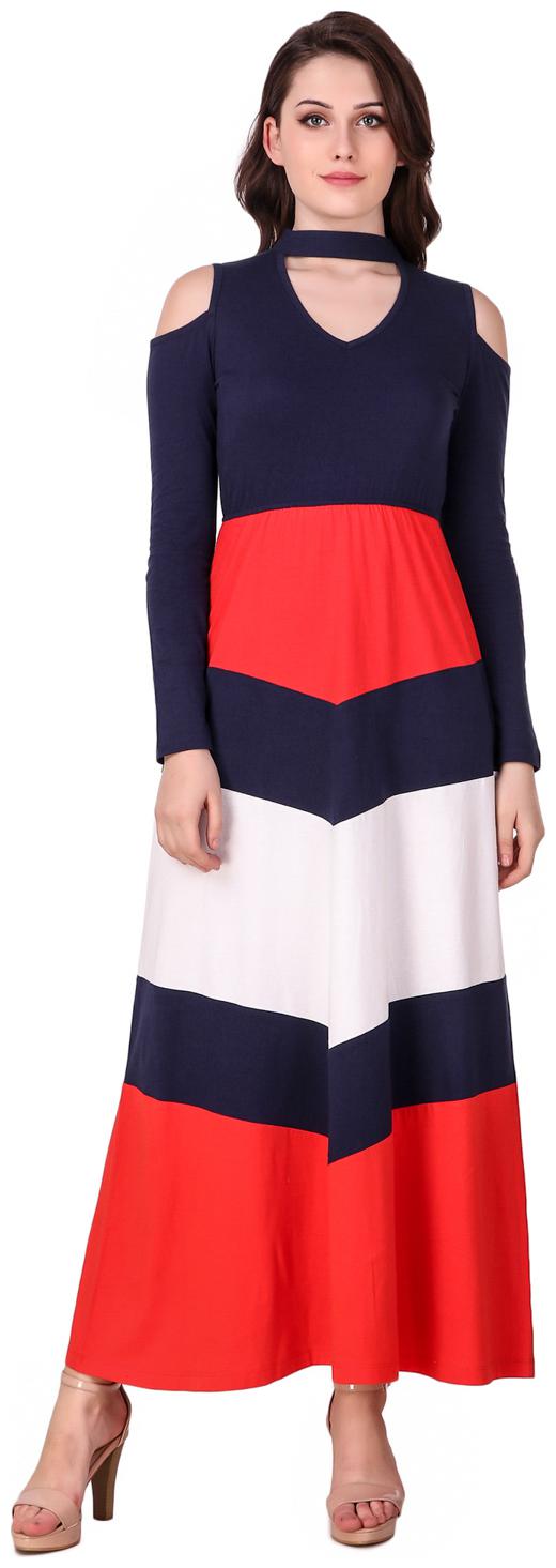 

Texco Multi Solid Maxi dress
