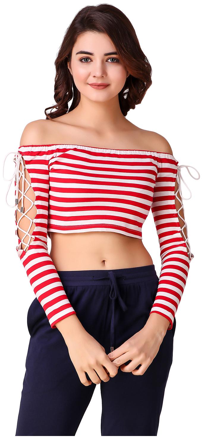 

Texco Women Striped Regular top - Multi