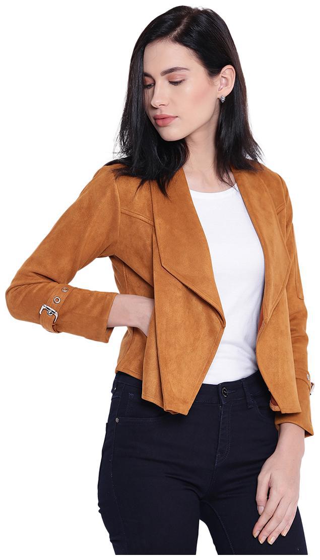 

Texco Women Solid Regular Jacket - Rust