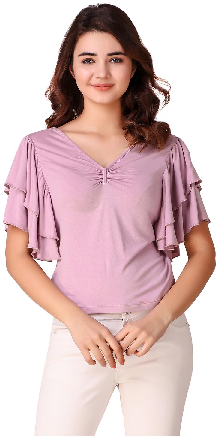 

Texco Women Solid Regular top - Purple