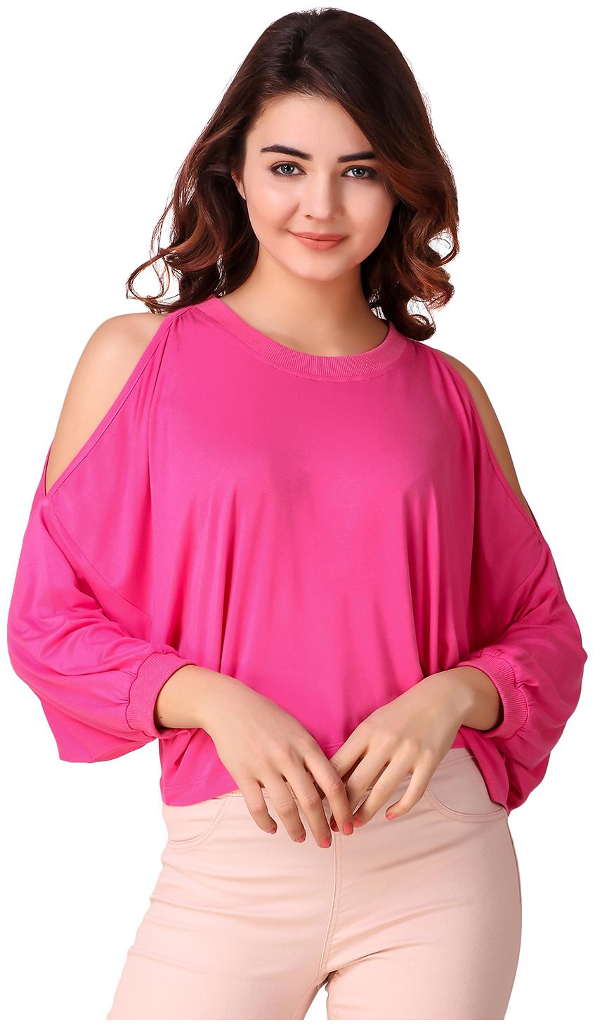 

Texco Women Solid Regular top - Pink