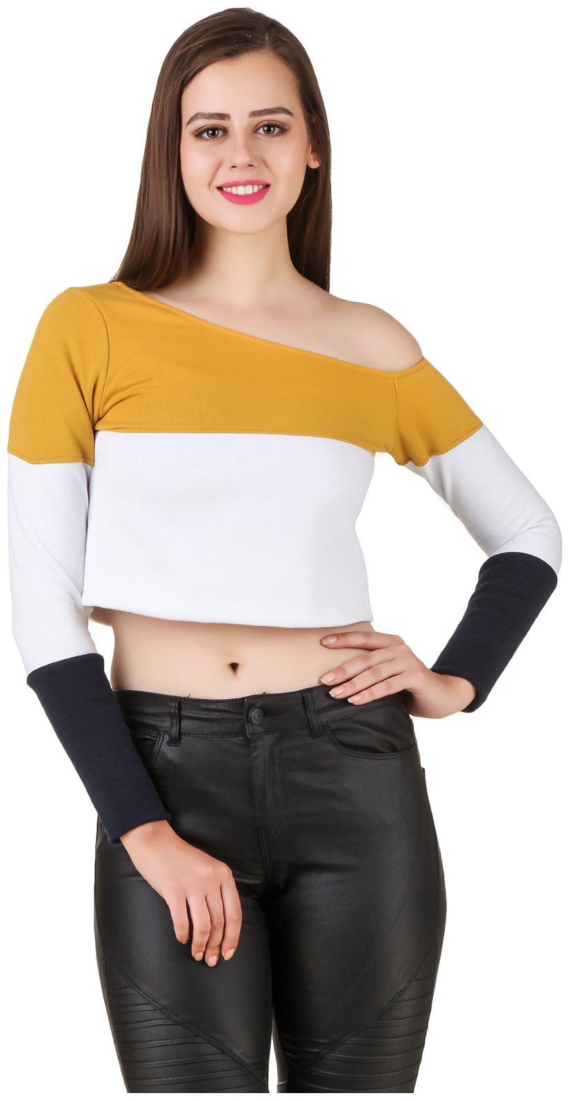 

Texco Women Checked Regular top - White
