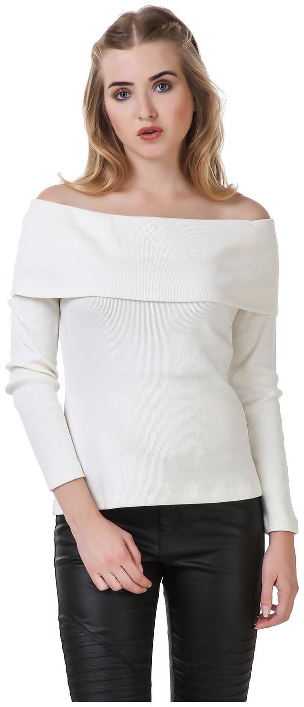 

Texco Women Solid Regular top - White