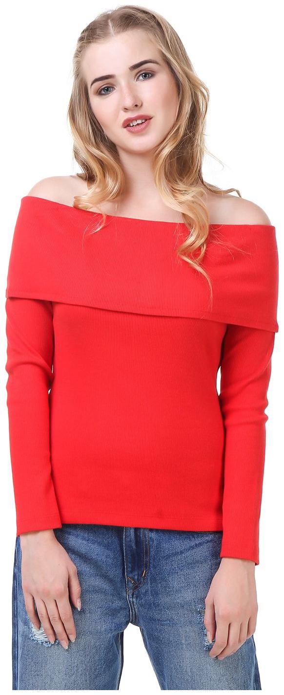 

Texco Women Solid Regular top - Red