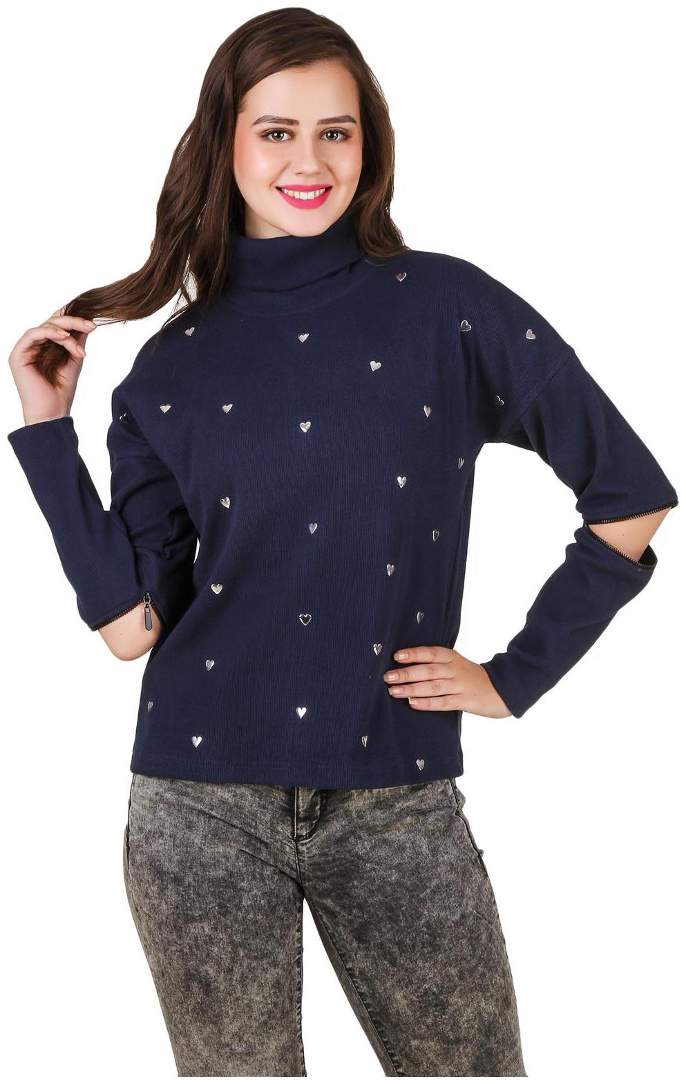 

Texco Women Embroidered Sweatshirt - Blue