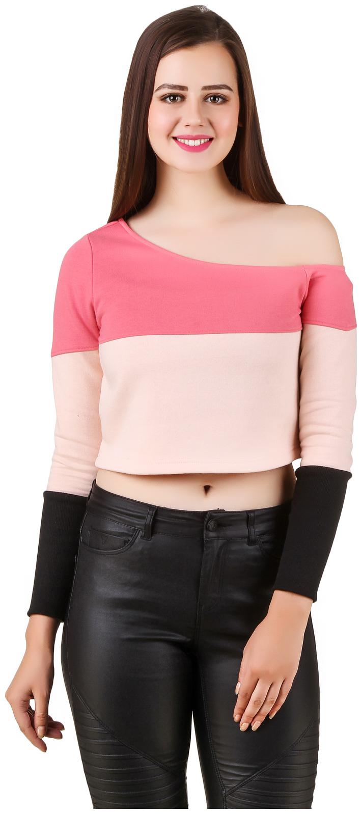

Texco Women Striped Regular top - Pink