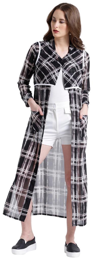 

Texco Women Black Solid Regular Fit Shirt
