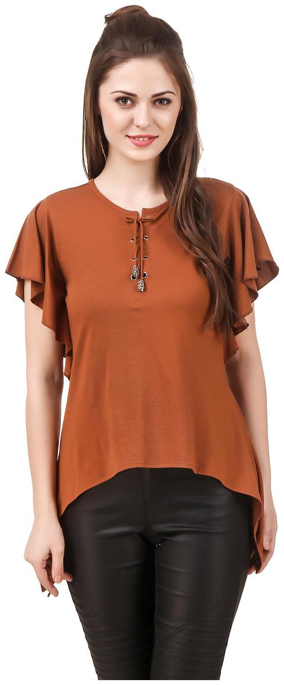 

Texco Women Solid Regular top - Red