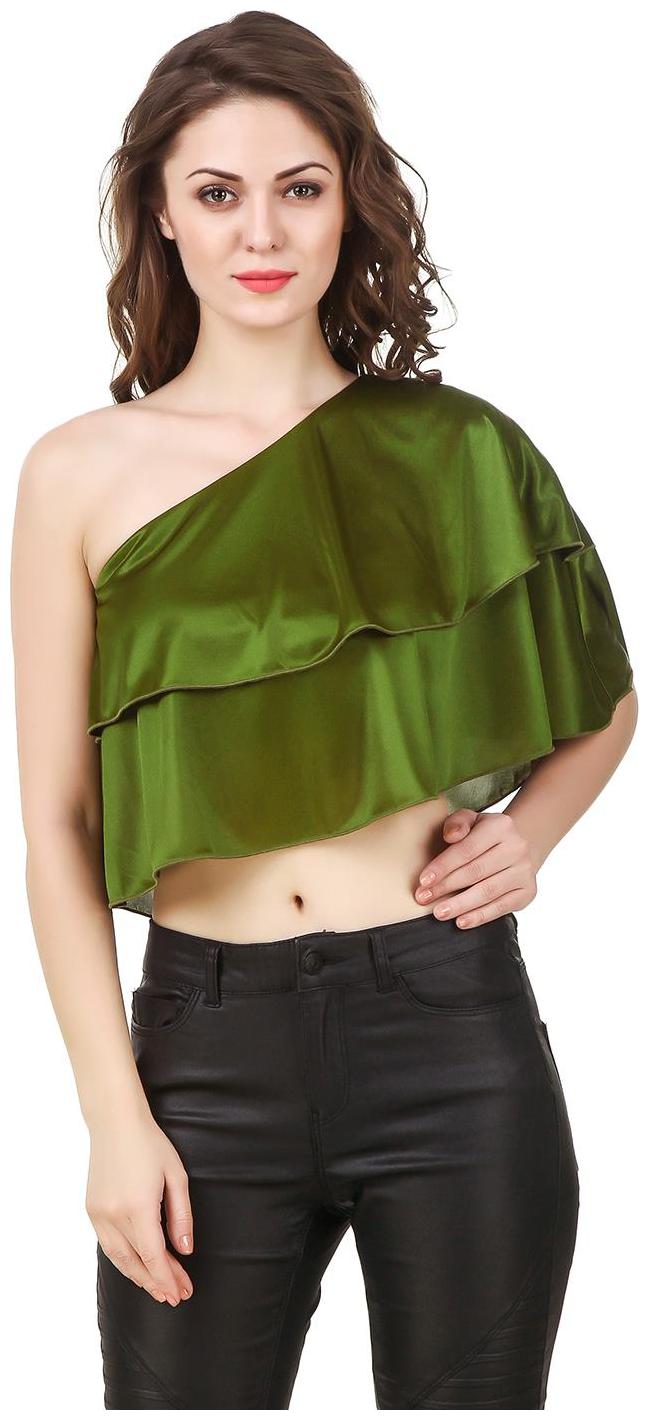 

Texco Women Solid Regular top - Green