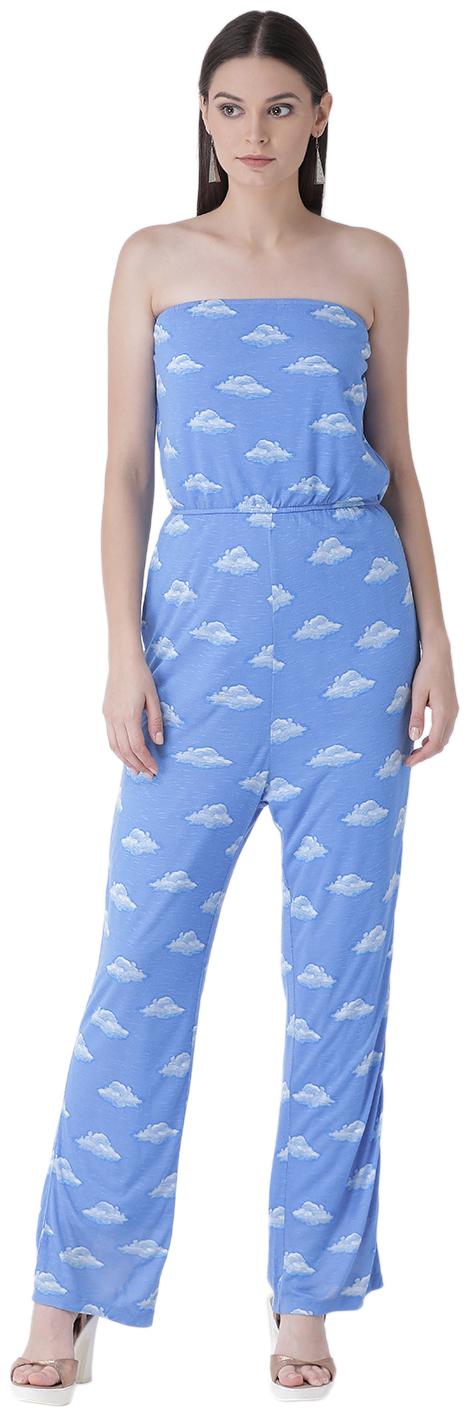 

Texco Printed Jumpsuit - Blue