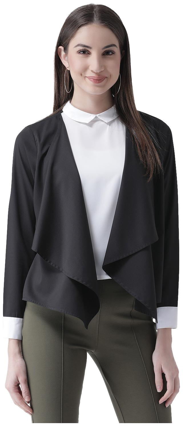 

Texco Women Black And White Twofer Shirt Style Top