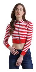 

Texco Women Printed A-line top - Red